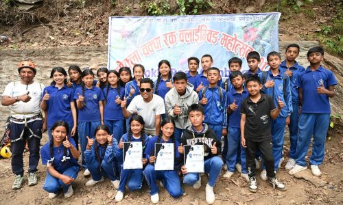 Students participated in Rock Climbing at Sokala